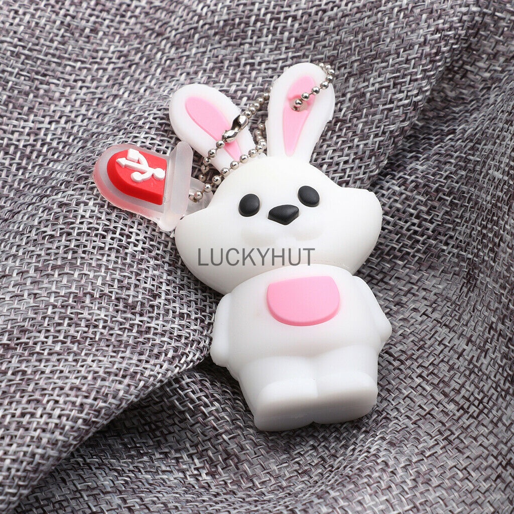 Details Tentang Novelty1GB 8GB 16GB 32GB 64GB 128GB Animal USB Thumb Drive Flashdisk Kelinci Lucu U-Disk Memory Stick