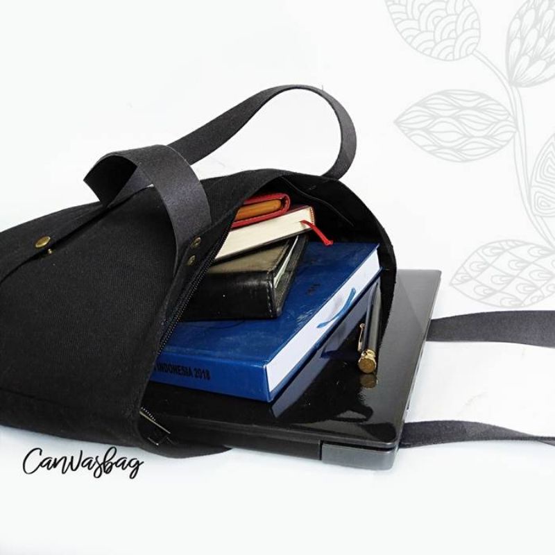 Tas Canvas Hijab Saku