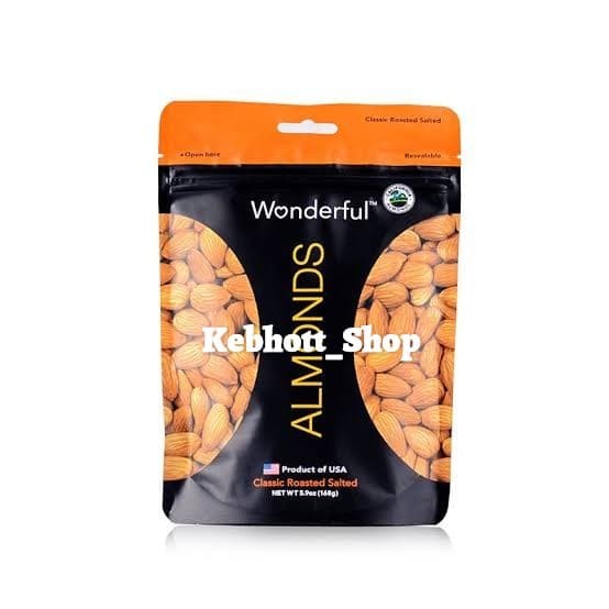 

Wonderful Almonds Classic Roasted Salted 168gr Kacang Almond Asin