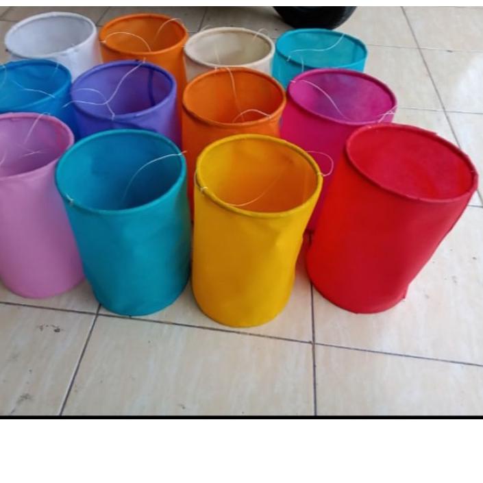 3.3 MALL (TERMURAH)  Lampion Kain Gantung 15cm / Lampion Outdoor Oval / Lampion Kain Outdoor / Dekor