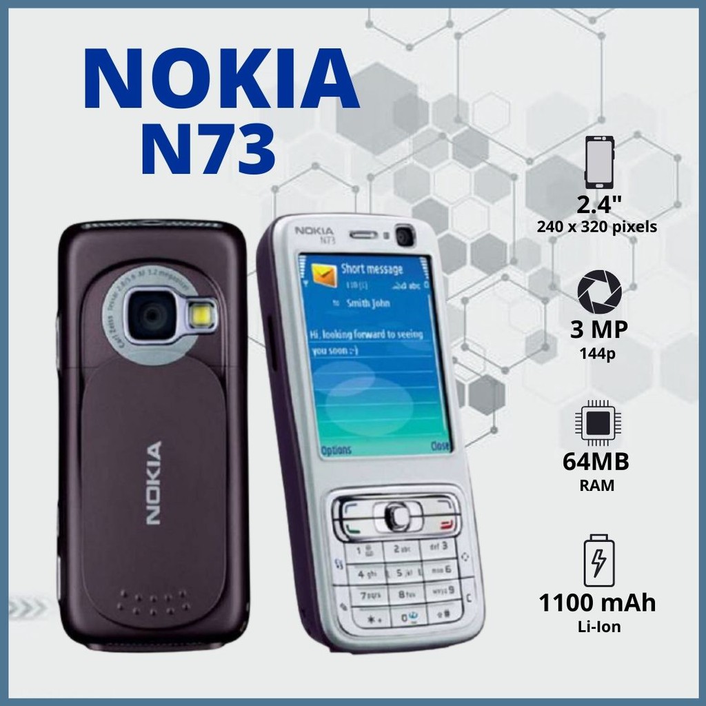 PROMO TERMURAH HP JADUL!! Nokia N73 2021 - REFURBISH -SUPER COPY - 100% Mantul - Hp JADUL BERGARANSI