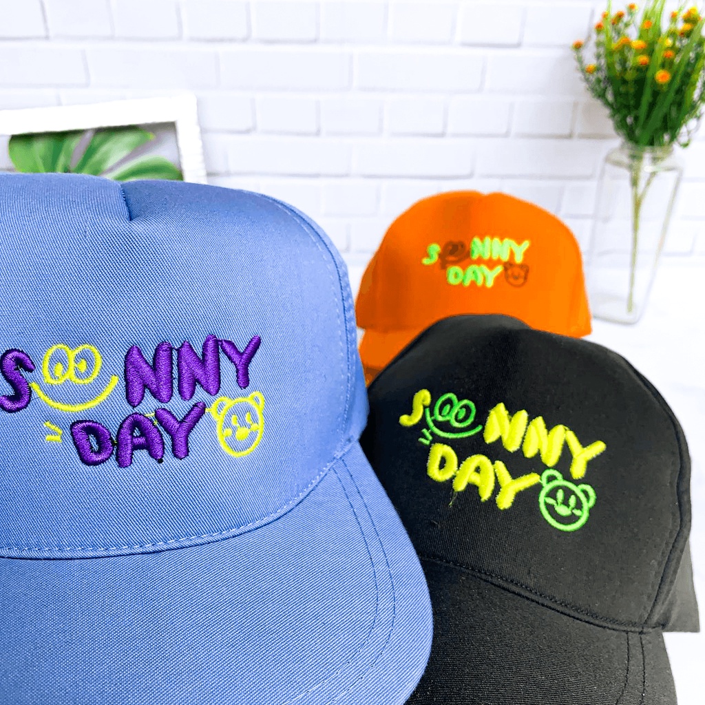 PHILEO | TOPI BASEBALL SUNNY DAY BORDIR - TOPI PET ANAK SMILE BEAR FULLCOLOUR-4