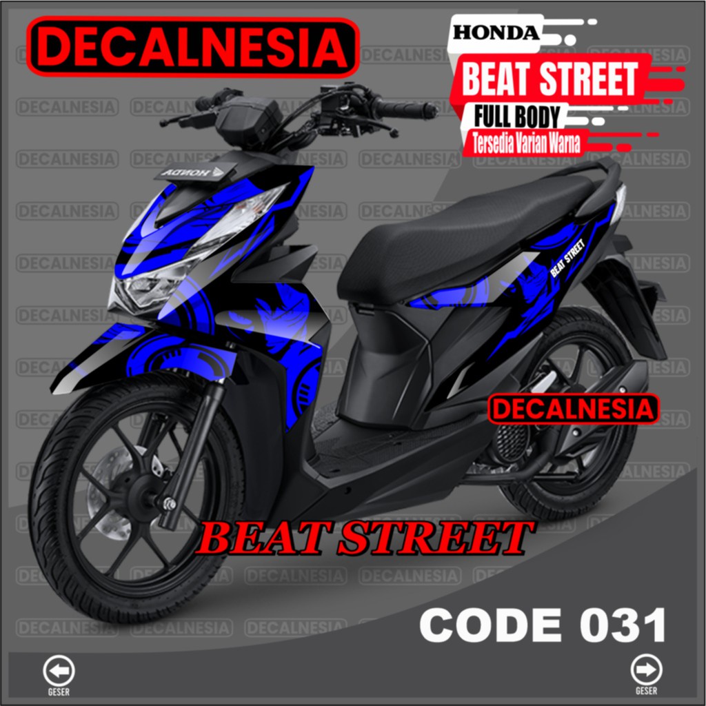 Decal Stiker Beat Street New Full Body 2021 2021 2023 Sticker Motor Honda Variasi Aksesoris Dekal 20