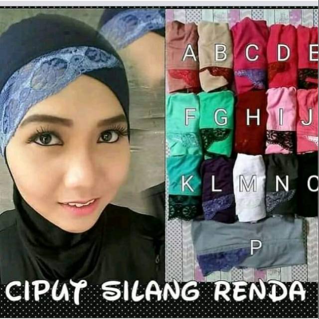 Iner/bandana/ciput renda silang