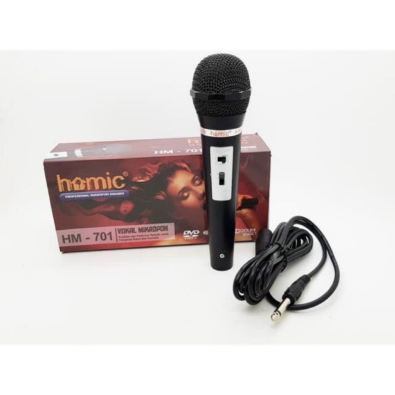 COD Mic homic HM-701 mikropon with volume suara microphone//Mic Murah//Mic Karaoke