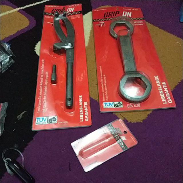 Paket Kunci Treker Cvt + 39x41 Set Tahanan Kopling & Ring 39 X 41 Mur Coupling Nut Wrench