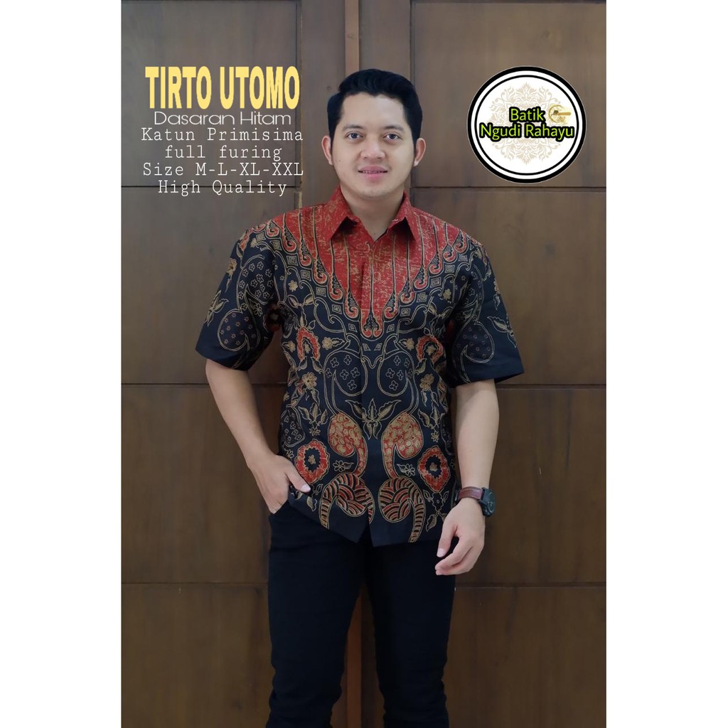 BATIK PRIA TERBARU S M L XL XXL BAJU kemeja batik pria lengan PENDEK PREMIUM BSO OFFICIAL