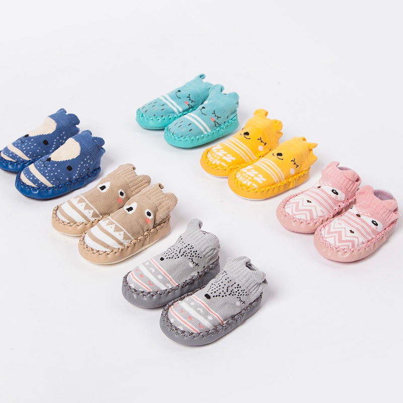 Kaos Kaki Sepatu Bayi Bahan Kaos Kaki Animal Anti Slip / Sepatu Bayi Prewalker / Kaos Kaki Bayi (B91-92-93-94)