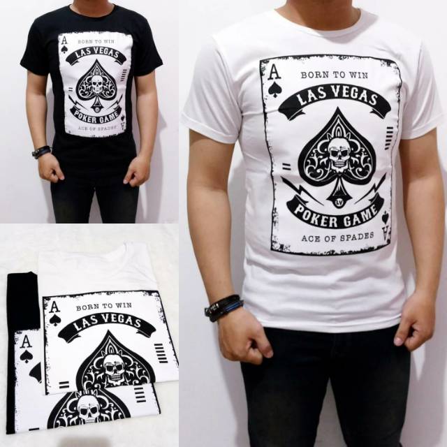 Kaos pria/kaos kartu AS/kaos murah