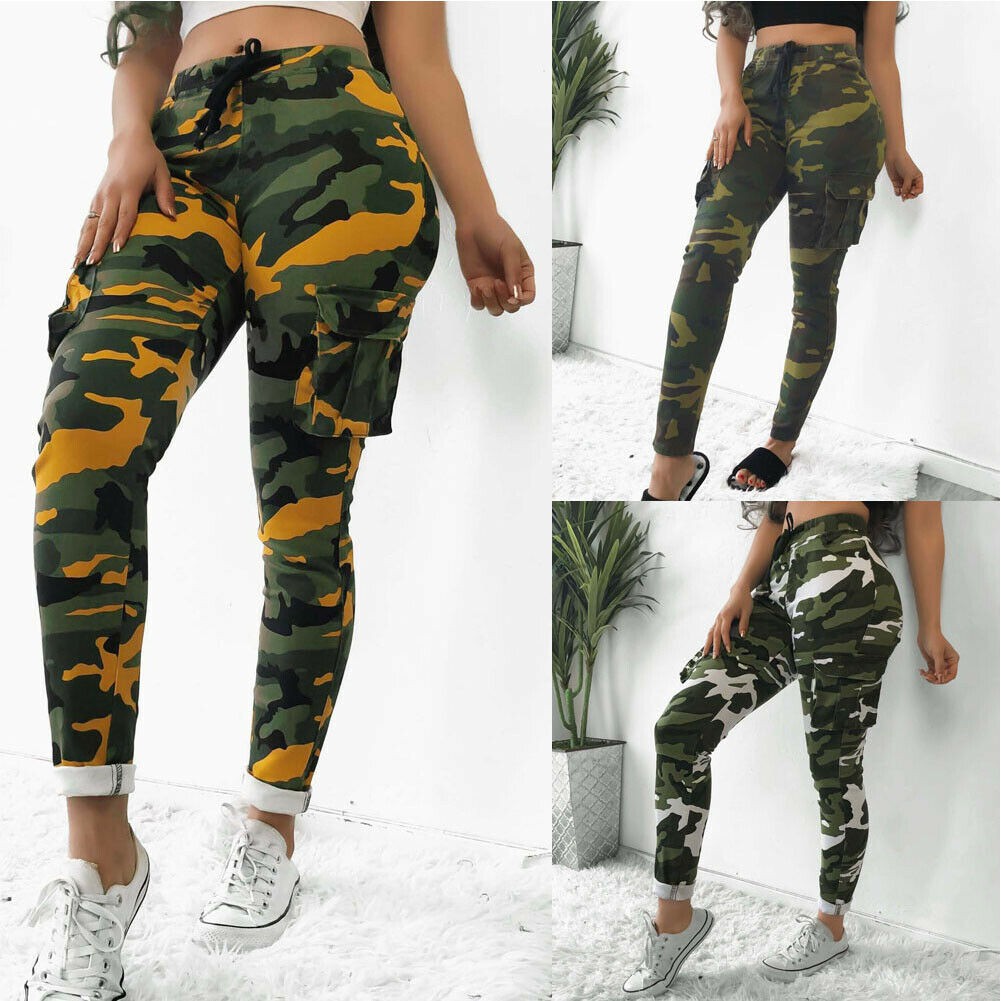 cargo camo joggers womens