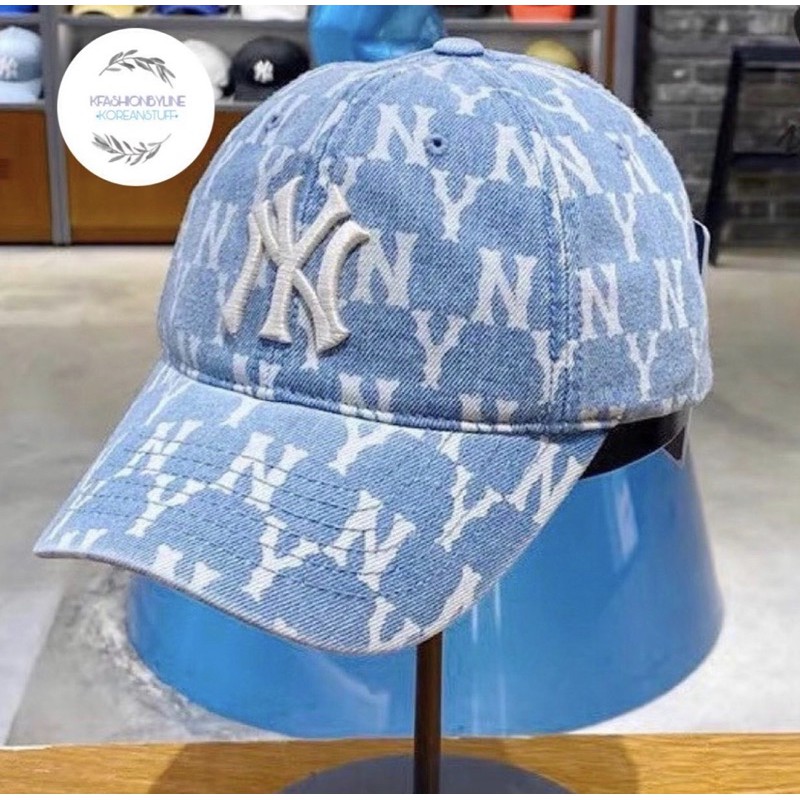 MLB Monogram Denim Ball Cap New York Yankees