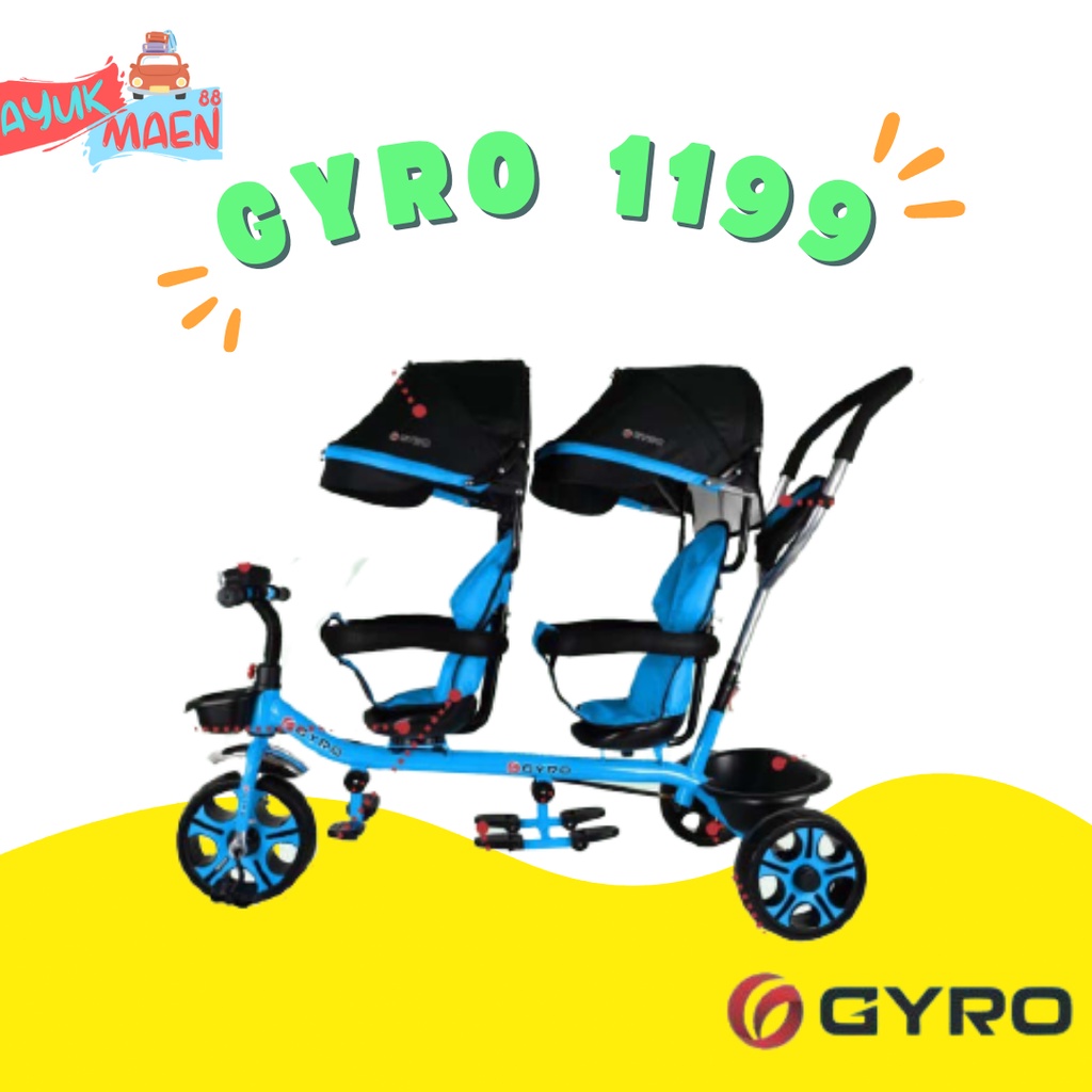 Maenan Sepeda Stroller GYRO GY 1199 - Mainan Anak Sepeda NEW Tricycle Bike