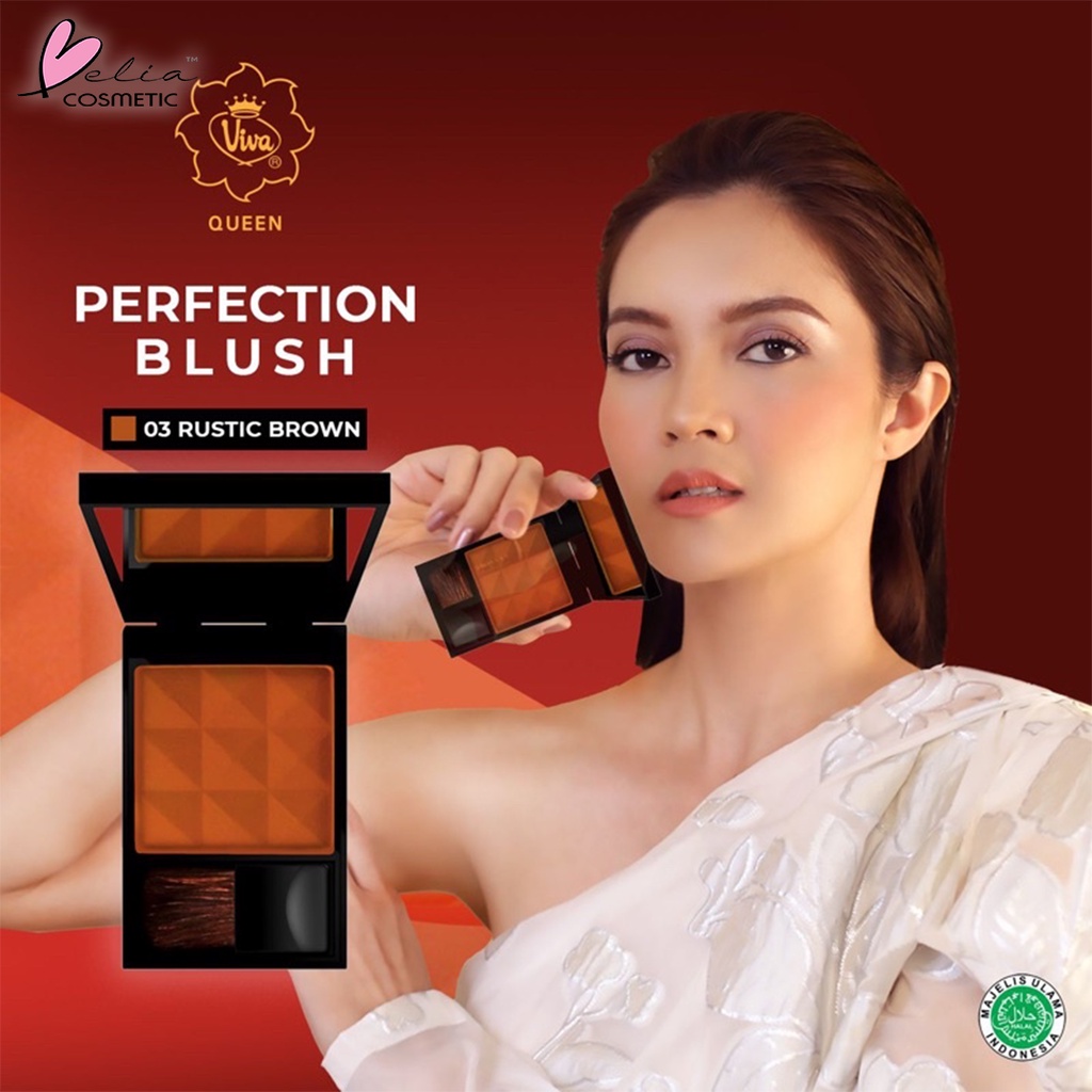 ❤ BELIA ❤ VIVA QUEEN Perfection Blush | Blush On | Perona Wajah Pipi | Natural Powder Blush | BPOM