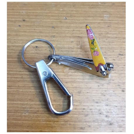 Gantungan Kunci Motif Gunting Kuku Silver kecil - Nail Clippers 2680
