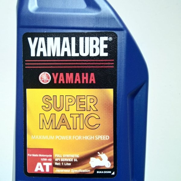 Oli yamalube super matic 1L oli yamalube super matic 1 liter oli motor NMax nmax  aerox  lexi oli yamalube super matic 10W / 40 4T 1 Liter original