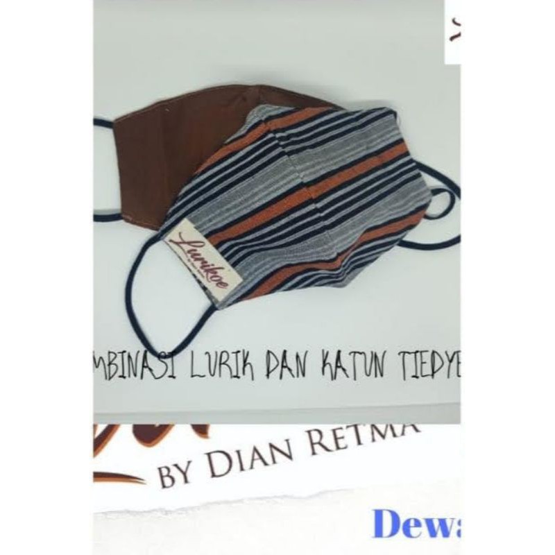 masker*kain*lurik*kombinasi*tiedye