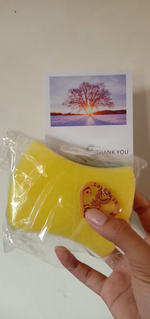 [checkout Rp1000] 1pcs Kitchen High Density Sponge Dishwash Wipe Fiber Scouring Pad/bowl Pot Scouring Supplies Clean Rub Cleaning Tools