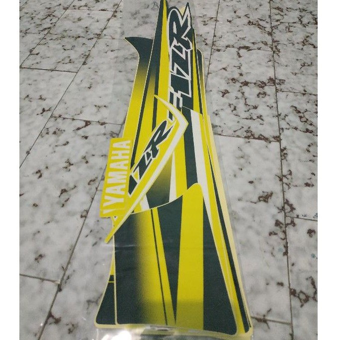 stripping stiker lis variasi motor yamaha Fiz R warna kuning ready stock