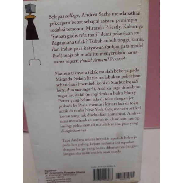 Novel The Devil Wears Prada, boss paling kejam sedunia by Lauren Weisberger-1