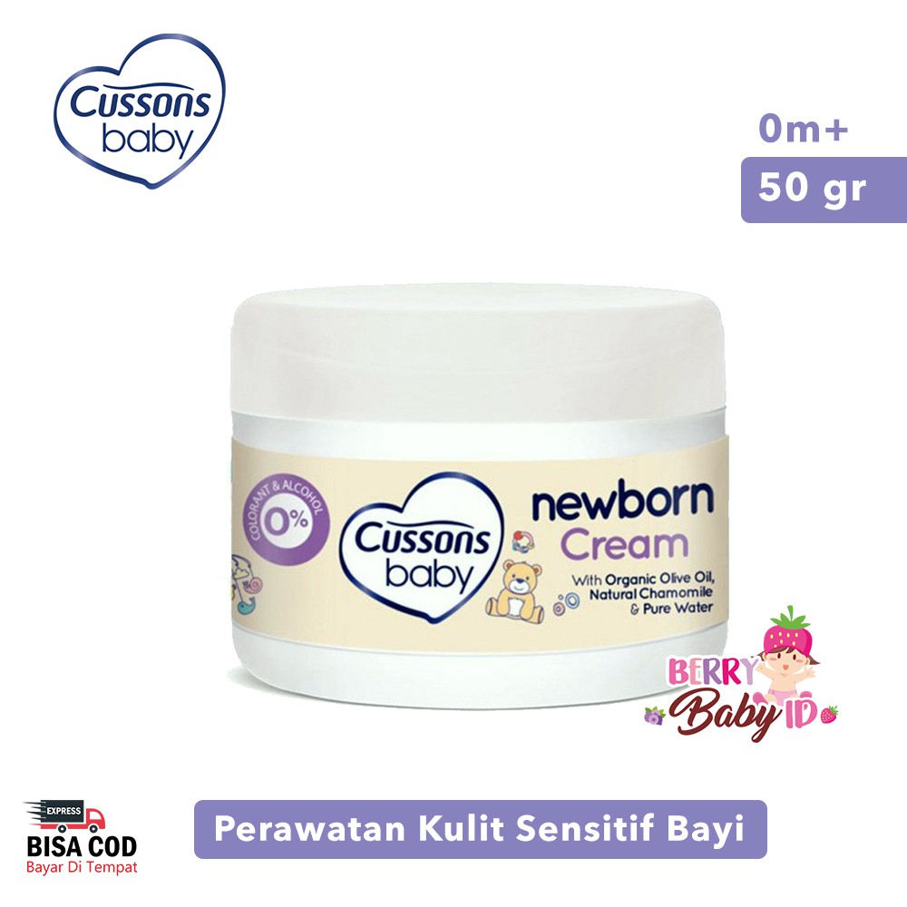 Cussons Baby Cream Newborn Losion Bayi Krim Bayi Baru Lahir 50 Gram Berry Mart