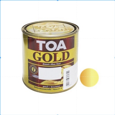 CAT GOLD TOP COAT TOA PAINT INDONESIA CAT INTERIOR/EXTERIOR - MIRACLE GOLD, 236,59 ML