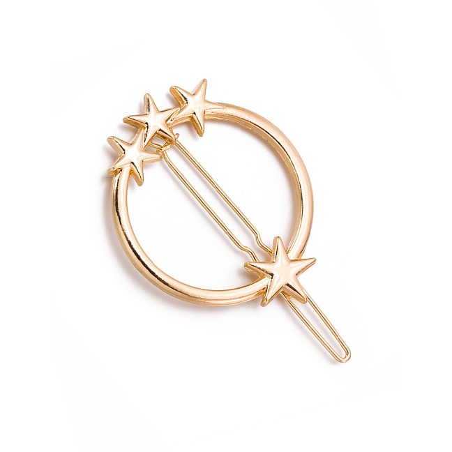 LRC Jepit Rambut Fashion Alloy Round Star Hairpin F4258X