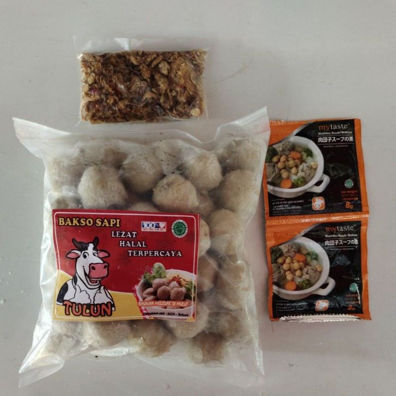 

PAKET BAKSO KUAH HOME MADE FREE BAWANG GORENG ISI 50 BUTIR
