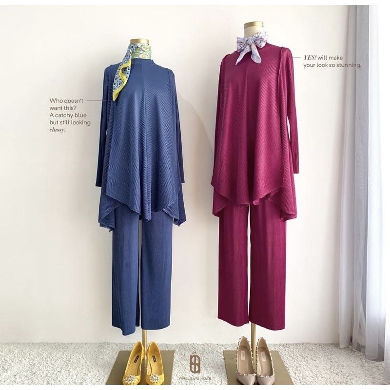READY LIZZIE SET MAGENTA BY ORI ISH SIAP KIRIM