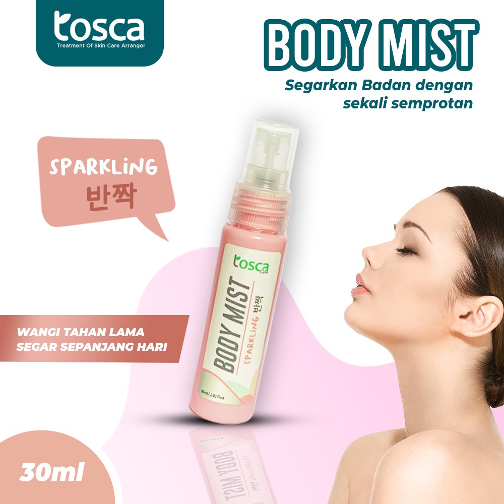 TOSCA Body Mist Cool and Fresh Eau De Cologne 30ml Parfum Spray Pengharum Badan