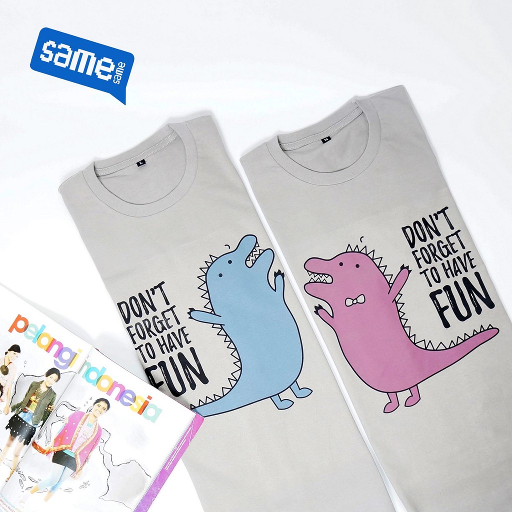 Kaos Couple Fun Dino