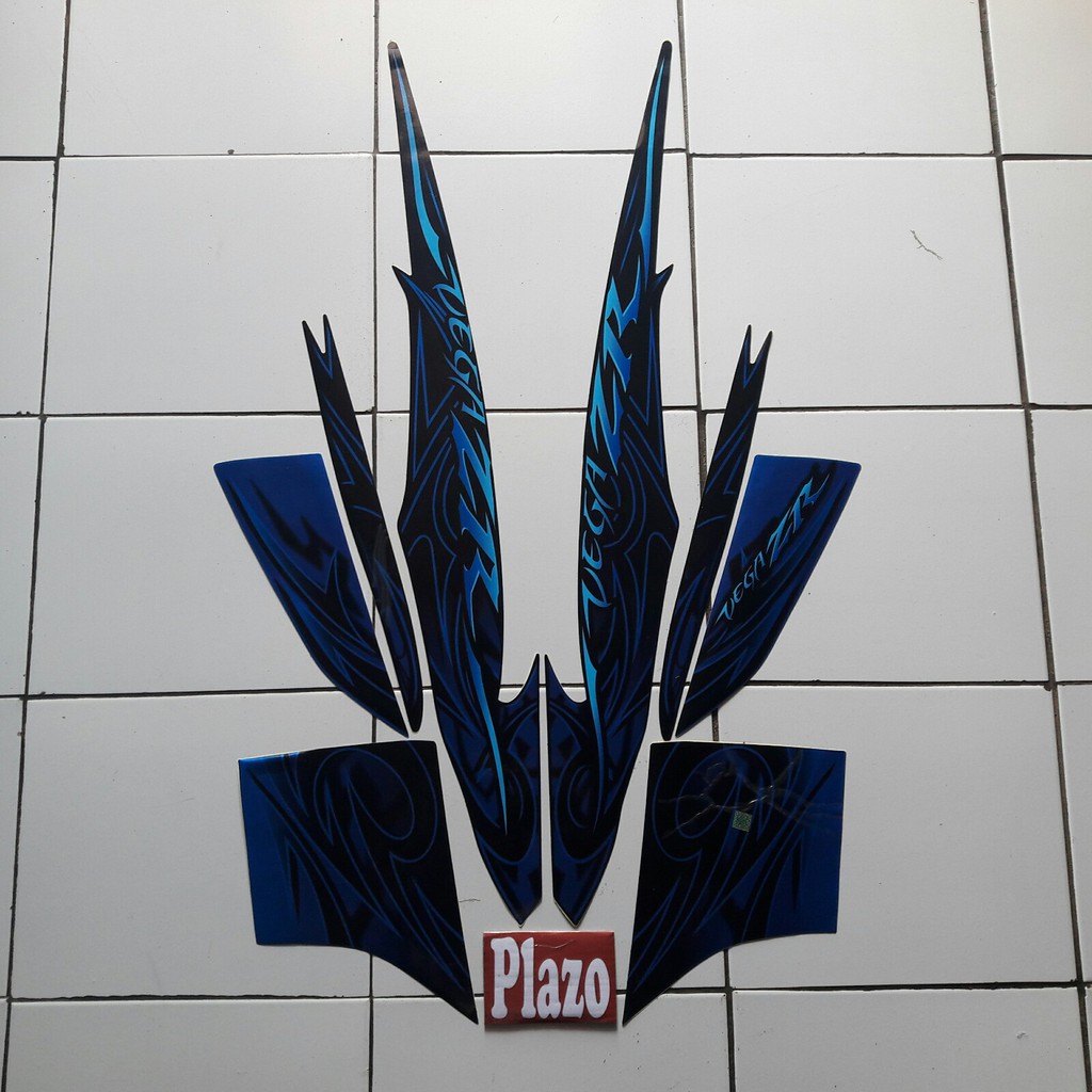 stiker vega zr 2010 hitam-biru
