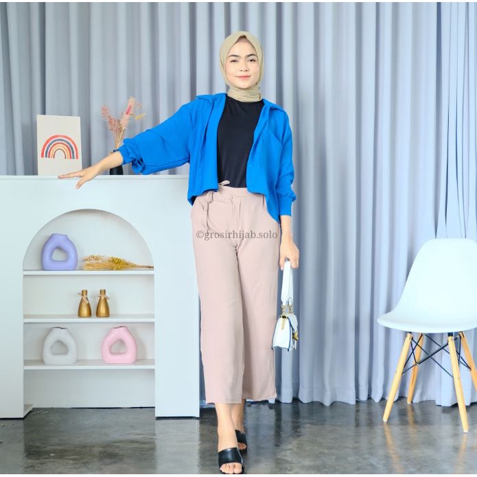 (MSB) KEMEJA SISY OVERSIZE CROP TOP DAILY BUSUI WANITA BLOUSE AIRFLOW