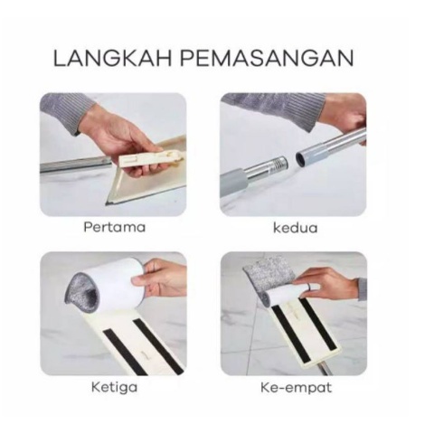 SB168 Alat Pel Praktis Ultra Mop Briny Brown (FREE 2 Kain Pel)