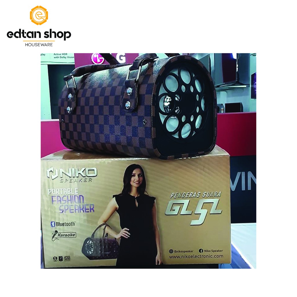 Speaker Bluetooth mini Niko  GL-5L Speaker Portable mini bentuk tas