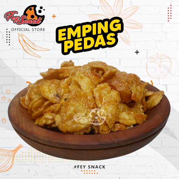 

emping melinjo pedas manis renyah berat 250gram