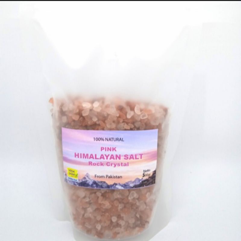 

pink Himalayan Salt -Garam Himalaya Rock Crystal 500gr