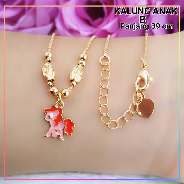 Kalung xuping kalung anak karakter lapis emas gold H132