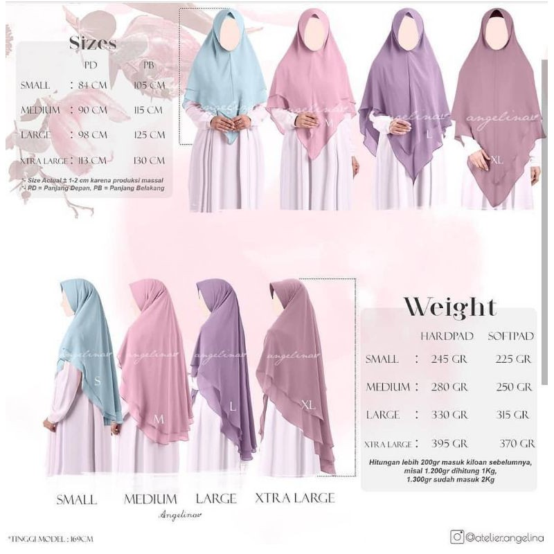 Zulaikha Khimar Dusty Pink HP sz M