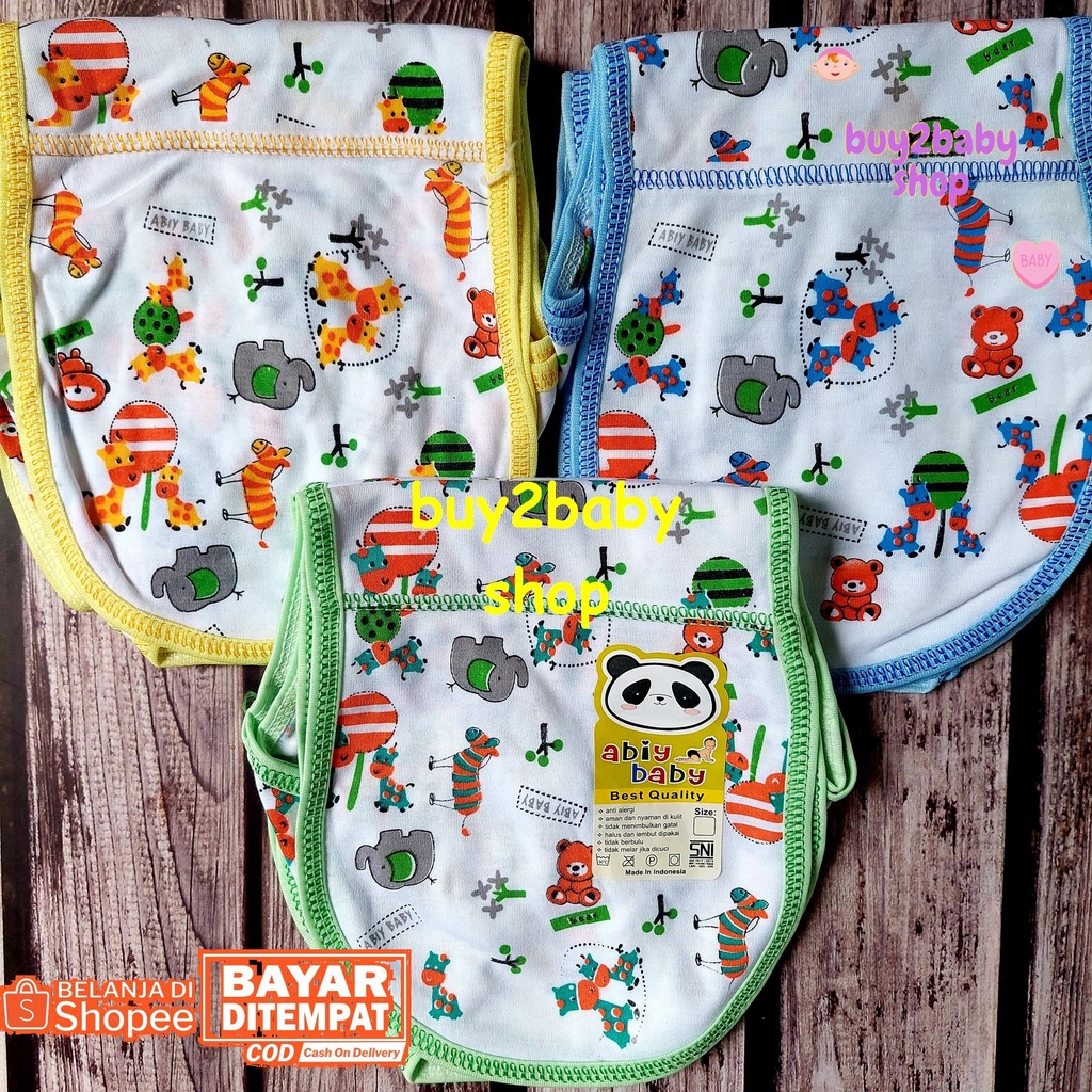 Popok bayi model tali motif full print warna Vinata isi 3 PCS