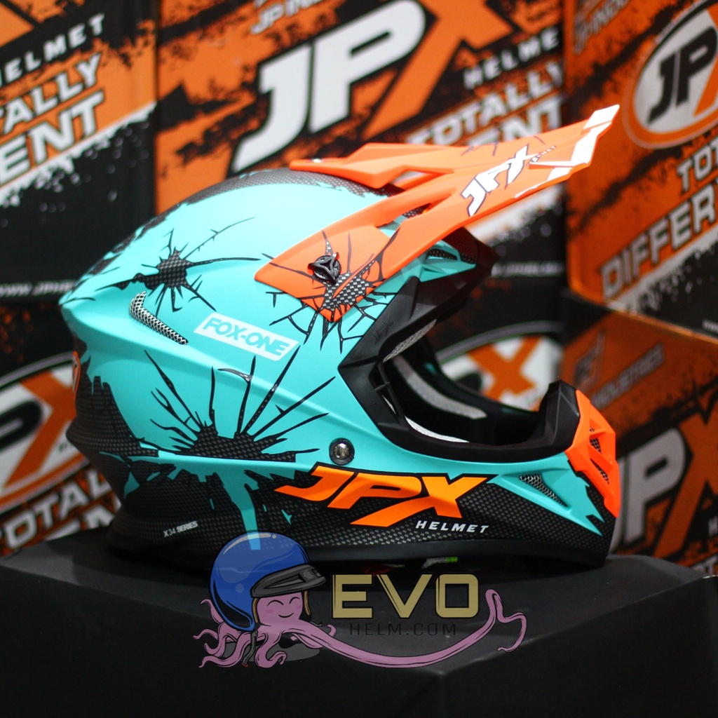 HELM JPX CROSS_FOX1 SERI X34 - GREEN TOSCA DOFF + GOOGLE SNAIL (ONGKIR 2 KG) HELM JPX X34 TOSCA DOFF ORIGINAL HELM JPX HLEM JPX X34 PAKET GOOGLE SNAIL JPX HELM KLX HELM JPX TERBARU