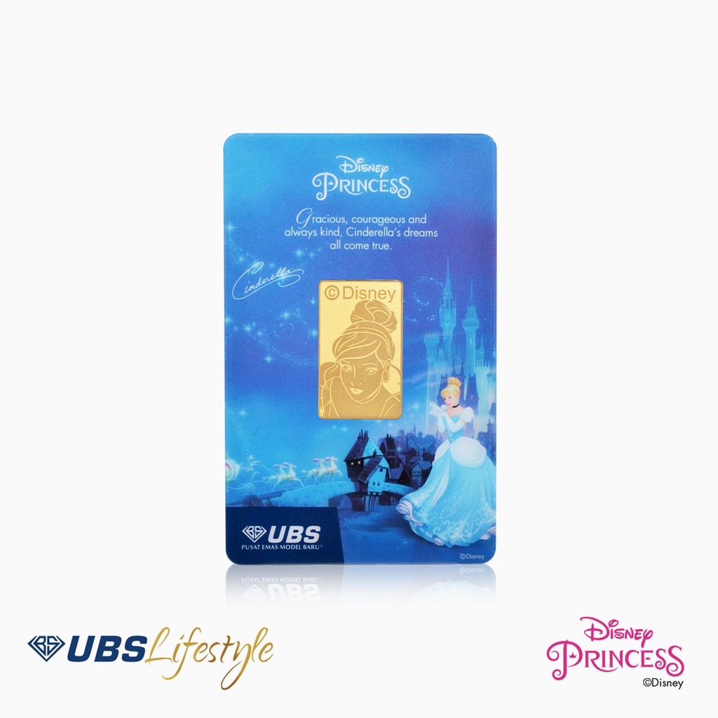 UBS Logam Mulia Disney Princess Cinderella 5 Gram