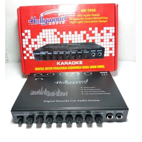 PreAmp parametrik Equalizer hollywood HW-789 Audio system 7 Band