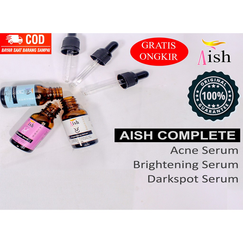 AISH | SERUM AISH | AISH SERUM ACNE/ DARK SPOT/ BRIGHTENING ASLI KOREA 100% Original | BAYAR COD