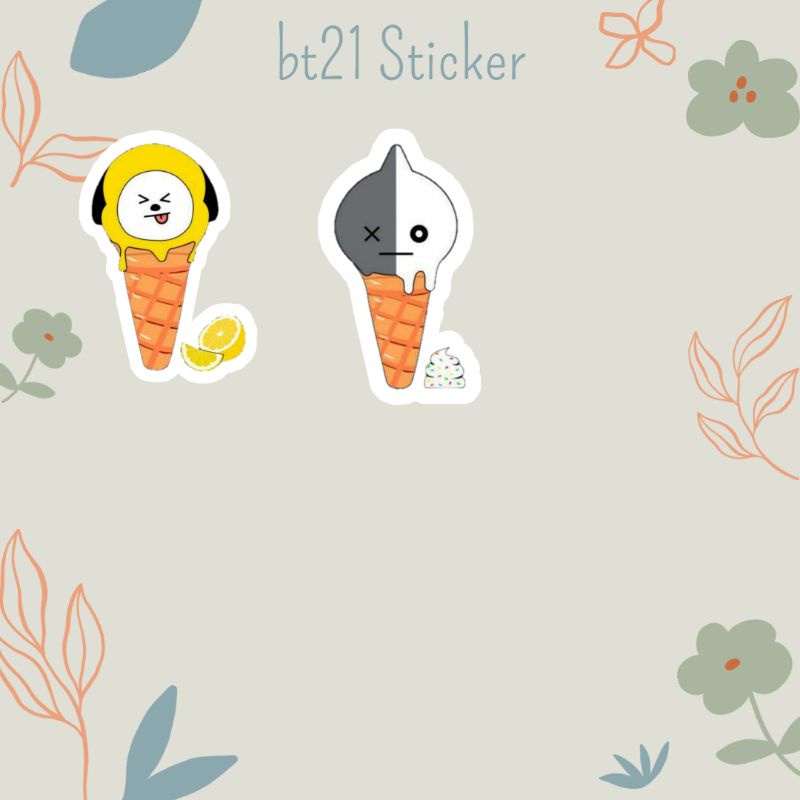 bt21 sticker | cetak sticker murah | kpop sticker