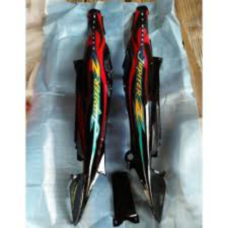 Cover body jupiter z lama  body jupiter z lama old hitam set dengan striping