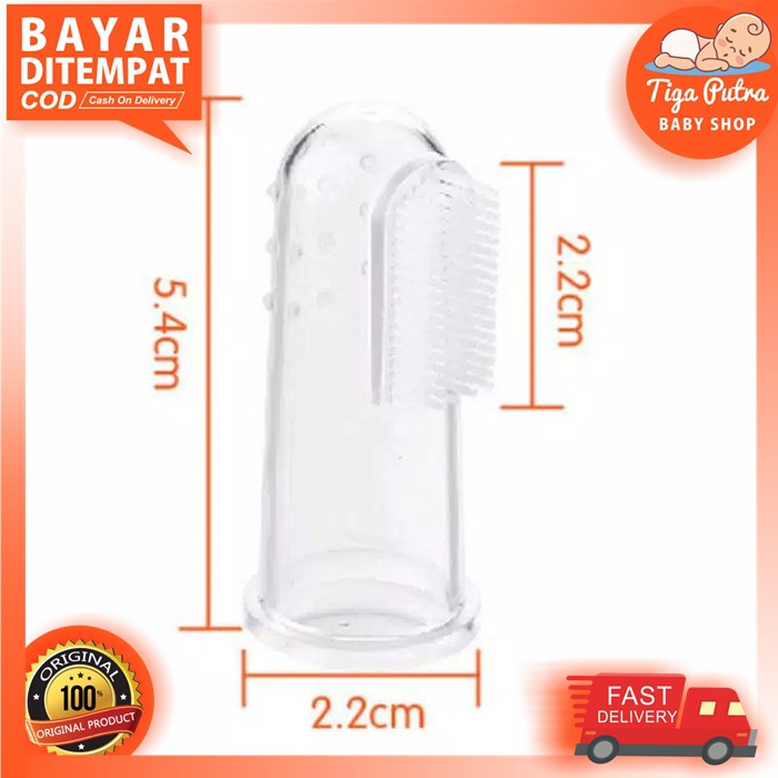 SIKAT LIDAH BAYI / SIKAT GIGI GUSI BAYI / FINGER TOOTH BRUSH PEMBERSIH LIDAH GIGI BAYI SILIKON