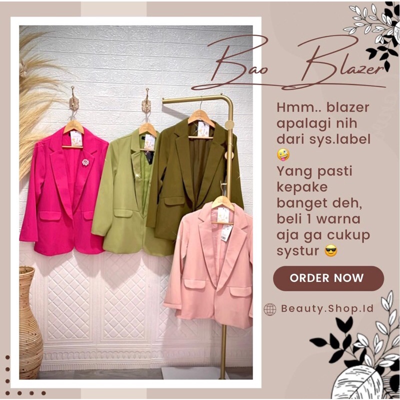 Bao Blazer - Blazer Wanita - Outer Blazer Premium - Ada Furing F3