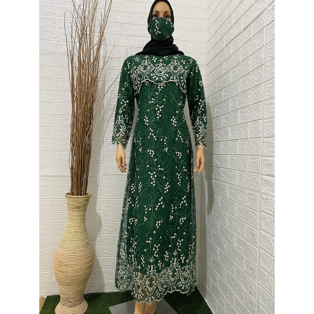 GAMIS RATU/FREE MASKER/KEBAYA MUSLIM/GAMIS PESTA/COD