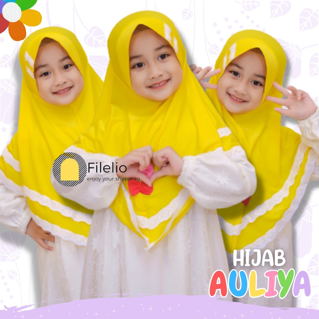 Kerudung Anak Tk Murah Auliya Pita Renda / Jilbab Anak Terbaru / Hijab Anak Murah / Fashion Anak / Kado Ultah