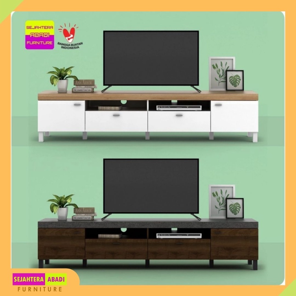 Rak TV Kayu, Meja TV, Lemari TV BENEDICT TV210 BAVARIAN